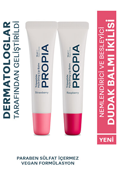 Propia Nemlendirici Ve Besleyici Dudak Balmı İkilisi Ahududu ve Çilek