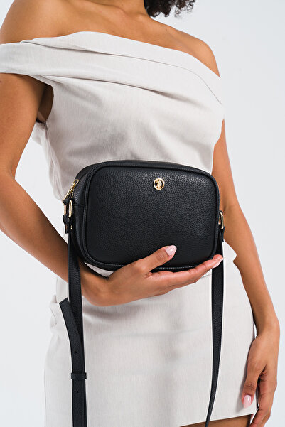 U.S. Polo Assn. حقيبة ماسنجر سوداء للنساء - Us25195