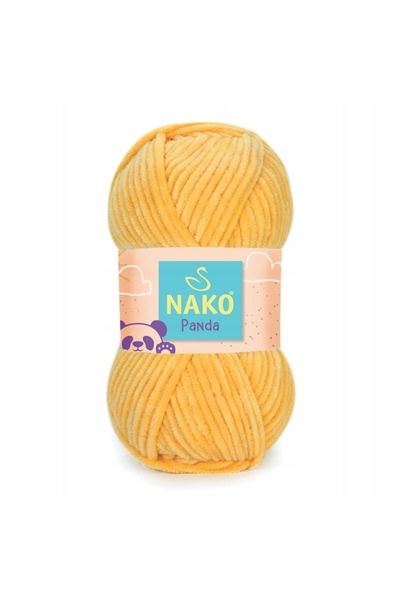 NAKO Panda Kadife Sarı 3052 (1 Adet) Örgü İpi