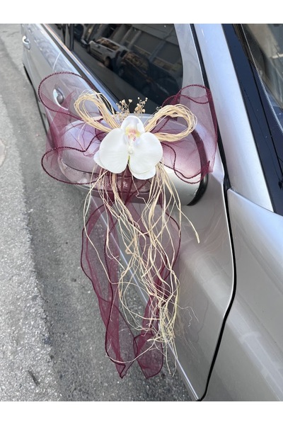 ecrin tuhafiye hobi 10 Adet Düğün Arabası Süsü Gelin Arabası Orkide Konvoy Süsü & Bohça Süsü