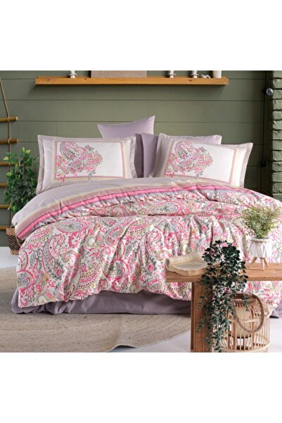 Clasy طقم غطاء لحاف مزدوج من رانفورس - لوجا V1 وردي