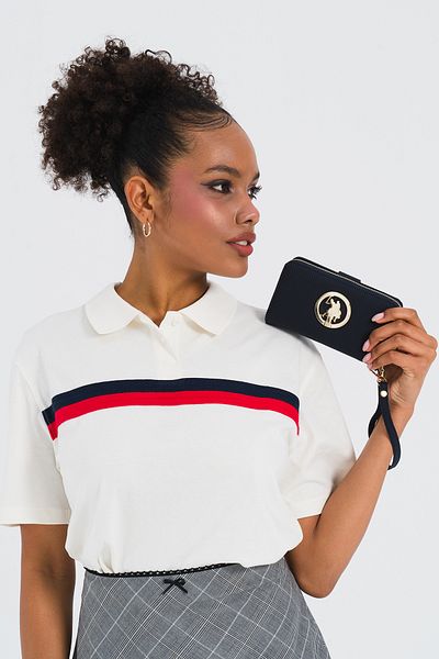 U.S. Polo Assn. Usc25366 Модел Черна дамска чанта-клъч