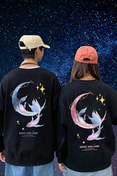 Wish BF Combinație Night And Carp Dear Couple - Hanorac oversize cu gât negru...