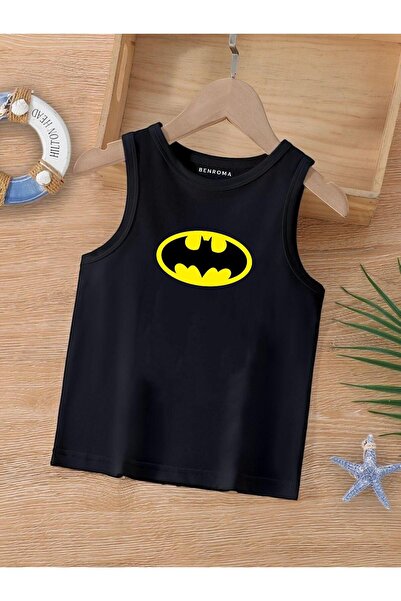 BENROMA Çizgi Film Karakter Baskılı Kolsuz Çocuk Tişört