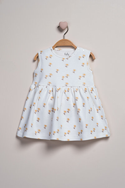 Baby Fou Desenli Kız Elbise