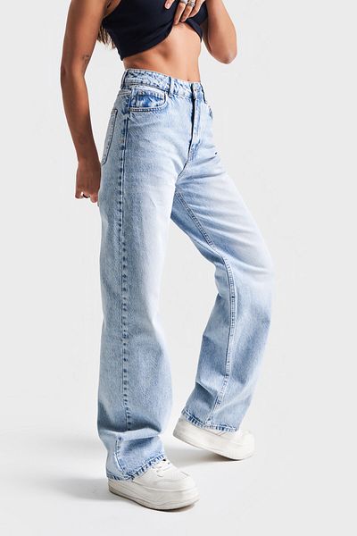 its basic Blugi de damă de culoare zăpadă - model 4S5-27, 100% denim Koton, loose fit