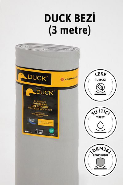 FAVORA Premier Meter's Duck Linen Υφασμάτινο Αποβουλικό Υφασμάτινο 3 μέτρα Tdrm361 - Γκρι