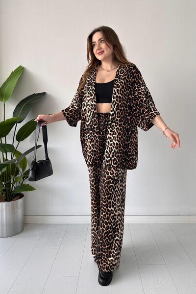 MaziButik Костюм с черен леопард