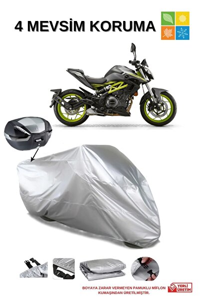 AutoEN RKS SRK250 ARKA ÇANTA UYUMLU GRİ SU GEÇİRMEZ BRANDA (MOTOSİKLET)