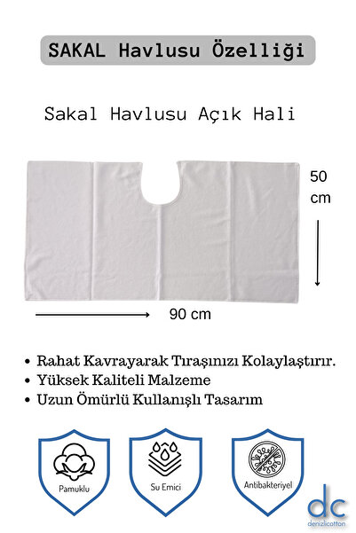 velvettowels Антибактеріальний 100% бавовняний рушник для бороди - водопоглинаючий, спеціальний дизайн, 2 штуки 50x90 см