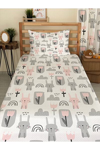 milbaygrup طقم بيكيه مفرد مطبوع ومزخرف للأطفال والرضع مقاس 160x220 سم