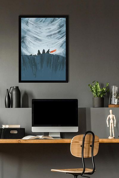 Saturn Game of Thrones Framed Table - Game of Thrones Series Poster Art Print