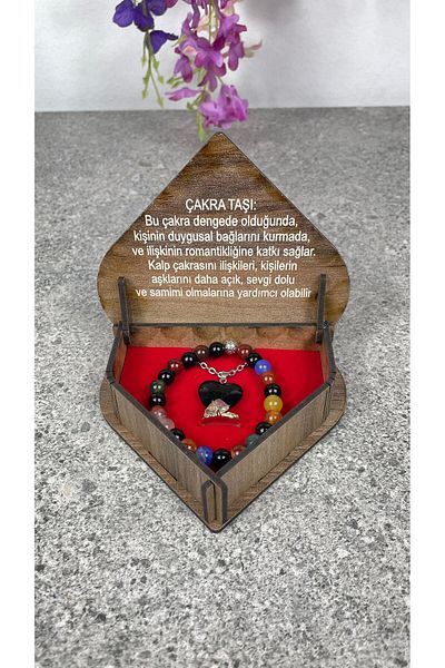 Sobe Hediyelik Natural Stone Necklace Bracelet Ring Set