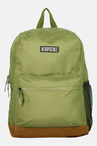 Aeropostale Women Brand Logo Back Pack 29 L x 43 H x 14 W cm, Olive