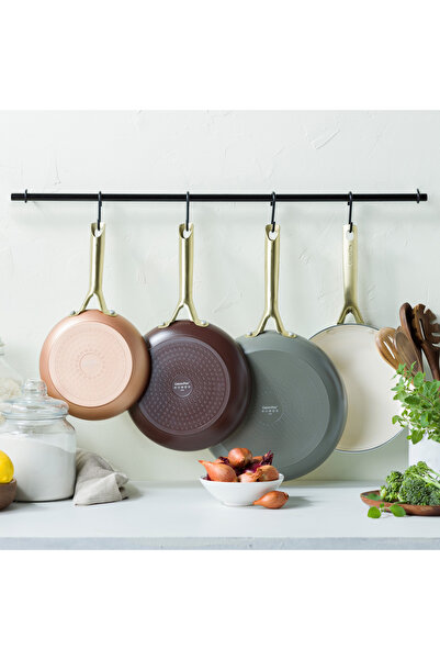 Greenpan Shades Terra 3-Piece Pan Set (20 cm + 24 cm + 28 cm) |   Pfas-Free Thermolon ™   Ceramic