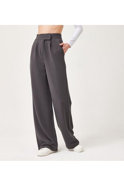 VivaJoy Women's Lycra High Waist Velcro Palazzo Pants