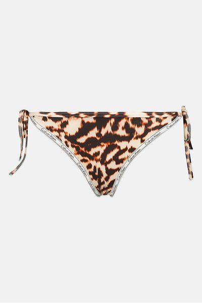 Calvin Klein Women Brand Logo Bikini Bottom,beige