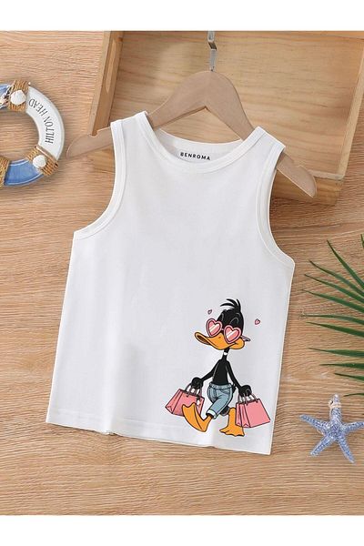BENROMA 1 tricou este un cadou pentru achiziții de 6 și mai sus în coș - Tricou fără mâneci pentru copii cu imprimeu cu personaje de desene animate