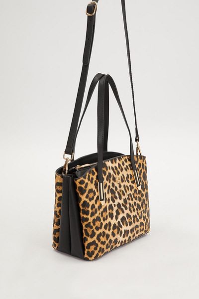 Levidor Black-Leopard Women's Shoulder Bag 930206