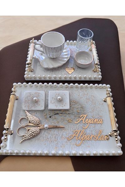 CyzHome Unison Gold Promise Engagement Tray