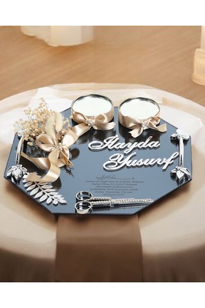 CyzHome Affinity Silver Promise Engagement Tray