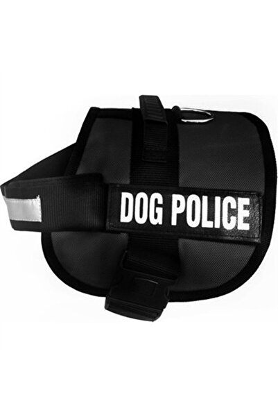 Genel Markalar Dog Police Sirt Tasmasi Büyük Sıyah