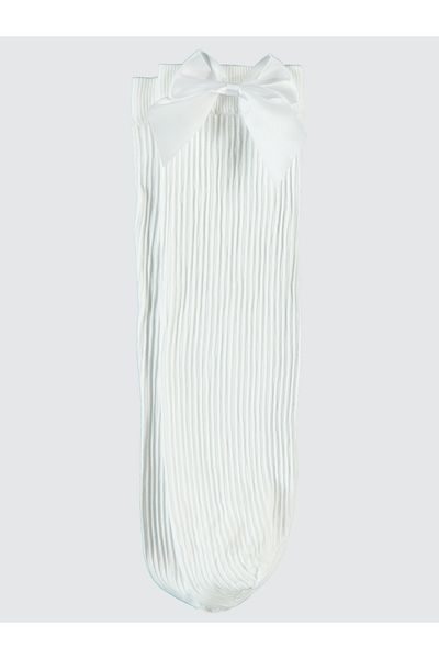 Daymod Girl's Knee Socks 6-12 Years White