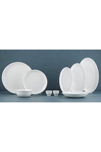 EVALIZA Platin Elegant 60 Parça Yemek Takımı- 12 Kişilik
