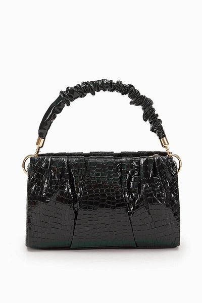 Levidor Black Patent Leather Women's Hand and Shoulder Bag 930074