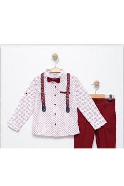 Terry 253-01-25 Boy's Suit Set of 4 with Bow Tie and Slopet