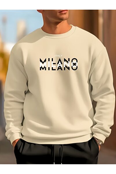 MODAVİBE Φούτερ από ύφασμα με μείγμα βαμβακιού και πολυεστέρα, με 2 κλωστές κ...