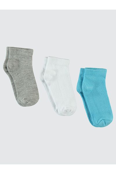 Civil Boys White 3-Piece Socks Set for Boys 2-12 Years Old