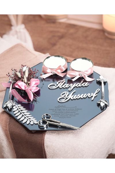 CyzHome Affinity Silver Promise Engagement Tray