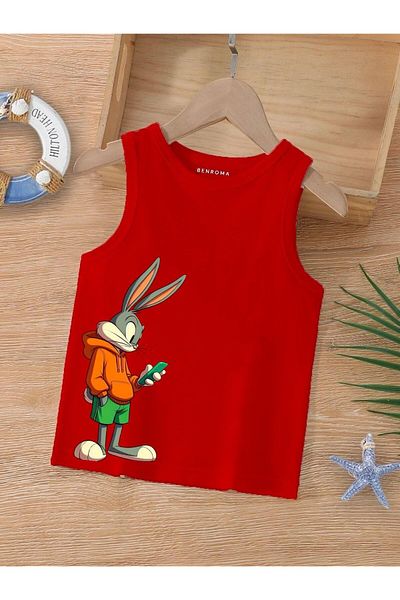 BENROMA 1 tricou este un cadou pentru achiziții de 6 și mai sus în coș - Tricou fără mâneci pentru copii cu imprimeu cu personaje de desene animate