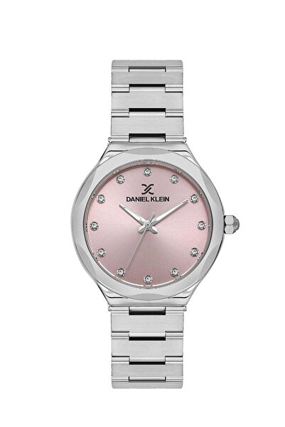 Daniel Klein Dk.1.13596-6 Quartz Women's Wristwatch - Steel Finish, 3 Atm Water Resistant, Metallic Color