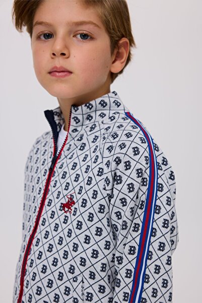 Beverly Hills Polo Club Bg Store Boys' Patterned Tracksuit Top