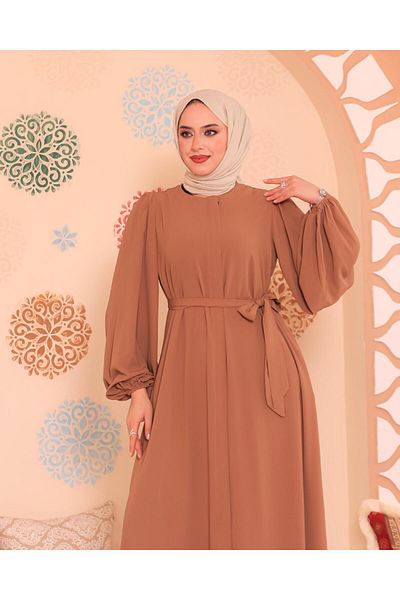 Berel Moda Абая от камила Лина с еластични ръкави