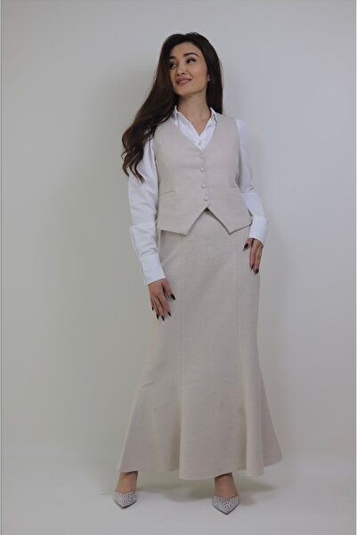 Bezzazzen ekoseli kaşe balık etek