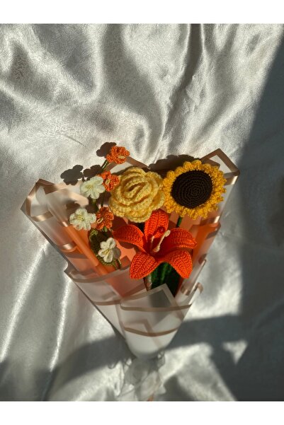 PEGG Özel tasarım örgü çiçek buketi