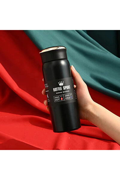 Forzacase Paslanmaz Çelik Dijital Termometreli 500 ml Sıcak Soğuk Tutan Çay K...