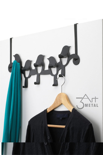 3art Metal Metal Amerikan Kapı Arkası Askılık - Dekoratif Demir Banyo Askısı ...