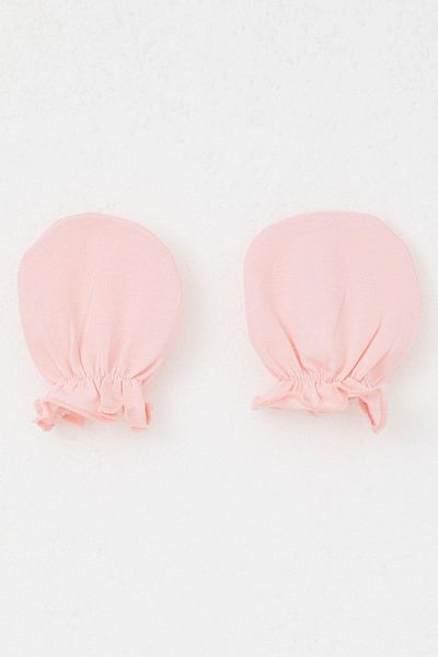 Breeze Pink Newborn Baby Gloves - Basic Standard
