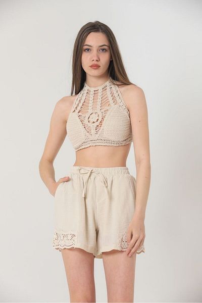 369 etnik butik Σετ φυσικής δαντέλας