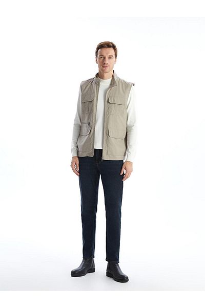 LC Waikiki Ανδρικό γιλέκο κυνηγιού LCWAIKIKI Classic Standard Fit Stand γιακά