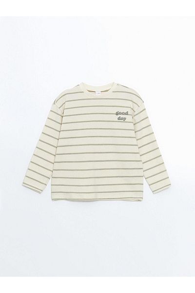 LC Waikiki Ανδρικό μπλουζάκι LCW Kids Crew Neck ριγέ