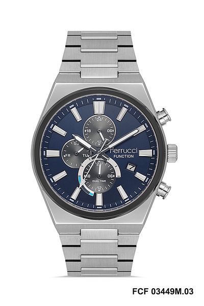 Ferrucci Steel Case Men's Wristwatch Function 2168