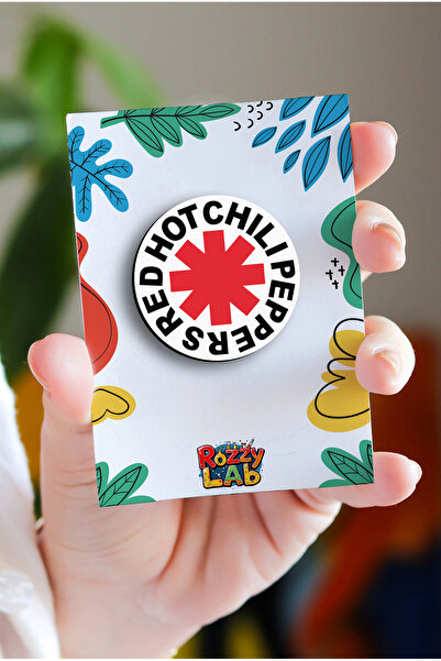 Rozzy Lab Red Hot Chili Peppers No2 - Rock Music - Müzik - Pin - Rozet - Broş - Yaka Çanta Aksesuar