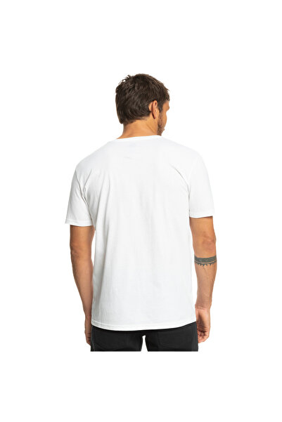 Quiksilver Λογότυπο Comp Ss Erkek Beyaz Tshirt Eqyzt06534-wbb0