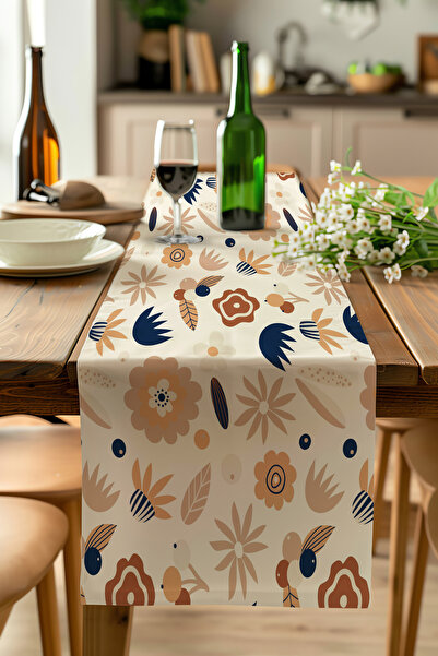 ALAMODECOR Model abstract boem, cu imprimeu digital, cu model etnic scandinav...