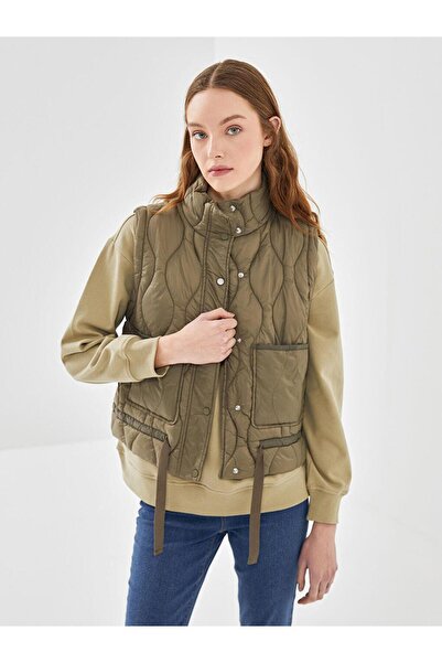 LC Waikiki LCW Vision Dik Yaka Kapitone Kadın Şişme Yelek